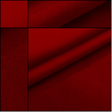 Velours gordijndoek / medium rood / per meter